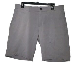 KJUS Men's Ike Shorts Sz 36 Gray Athletic Golf Stretchy Logo